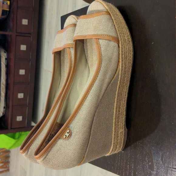 Tory Burch Espadrille Wedges Peep Toe EU Size 40 (US 9.5) Majorca #5… - Picture 5 of 10
